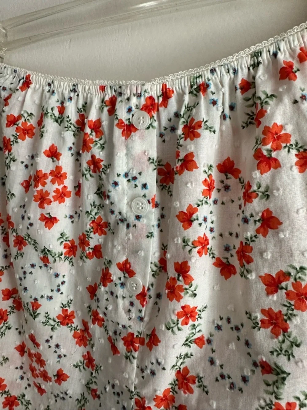 Blush • Ditsy Floral‎ Lace Trim Pajama Shorts
